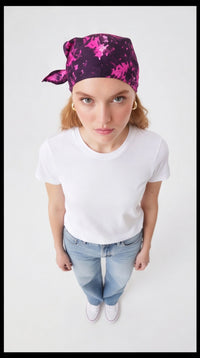 PURPLE BUBBLE SCARF