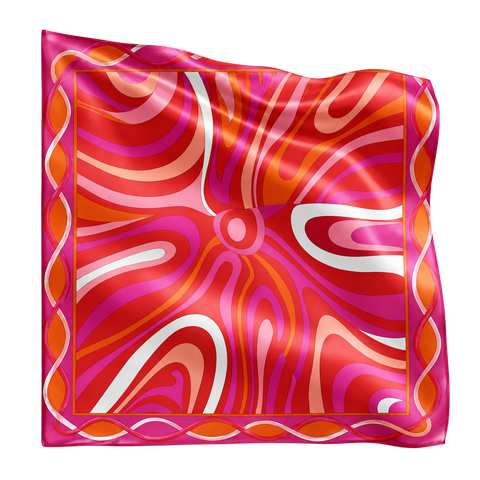 Candy Wave scarf on transparent background