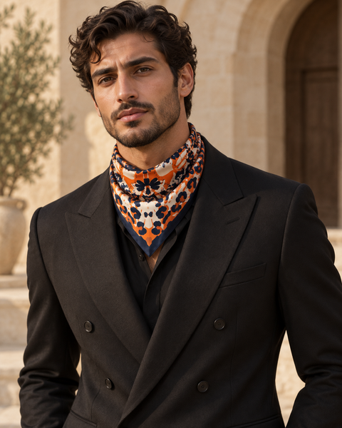 Wild Amber styled as a bandana by a man