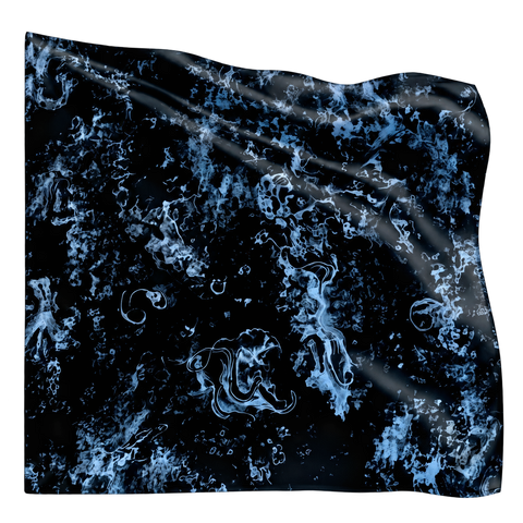 Ocean Bleu Scarf scarf on transparent background