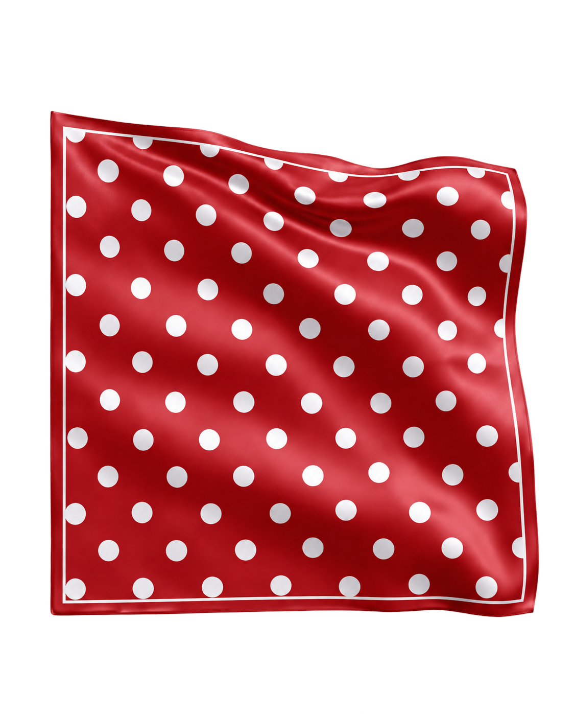 Red Dot Scarf scarf on transparent background