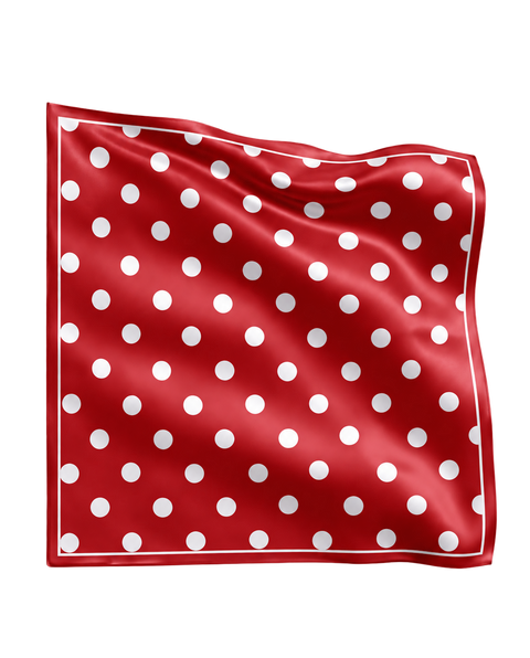 Red Dot Scarf scarf on transparent background