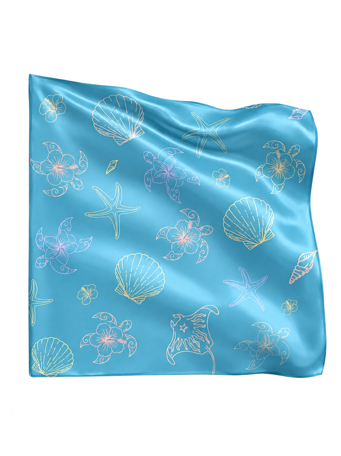 Sea Scarf scarf on transparent background