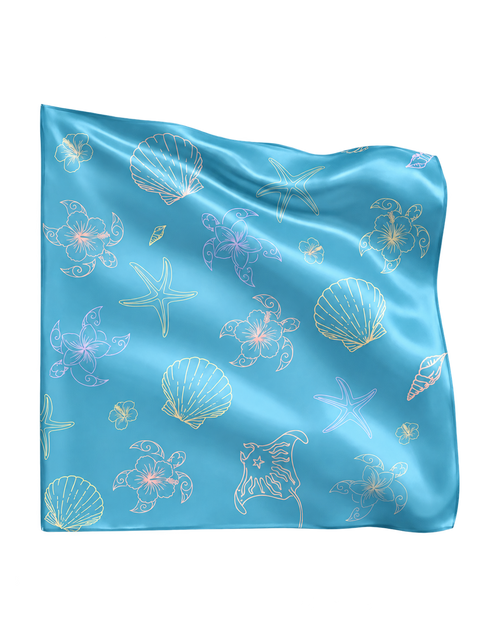Sea Scarf scarf on transparent background