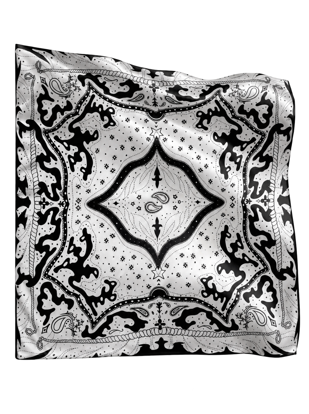 Silver Sailor scarf on transparent background