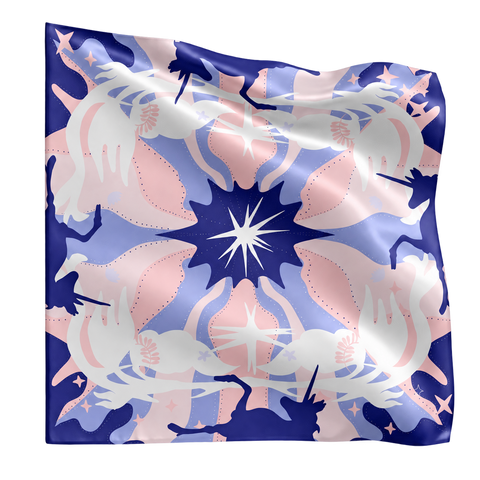 Starry Night scarf on transparent background