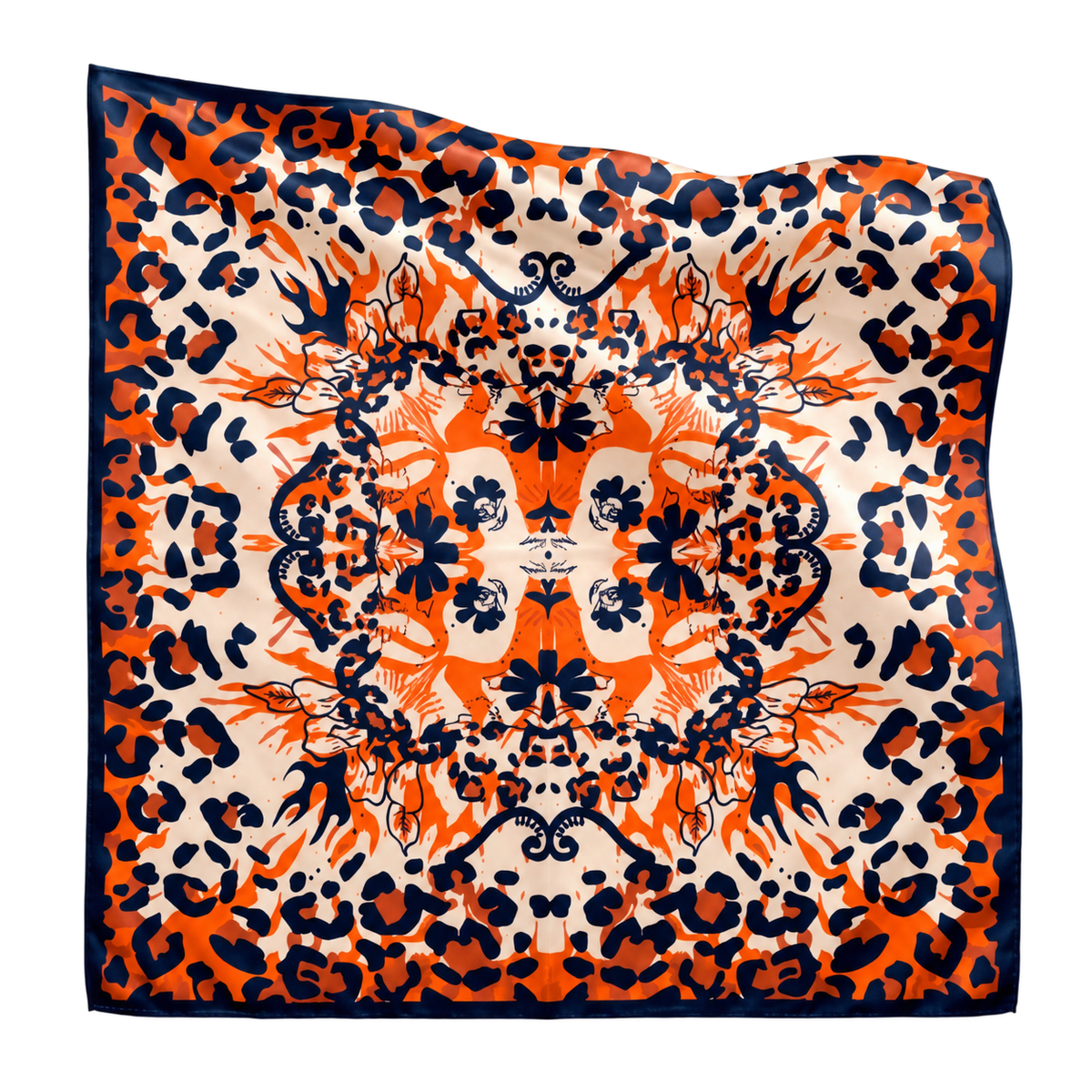 Wild Amber scarf on transparent background